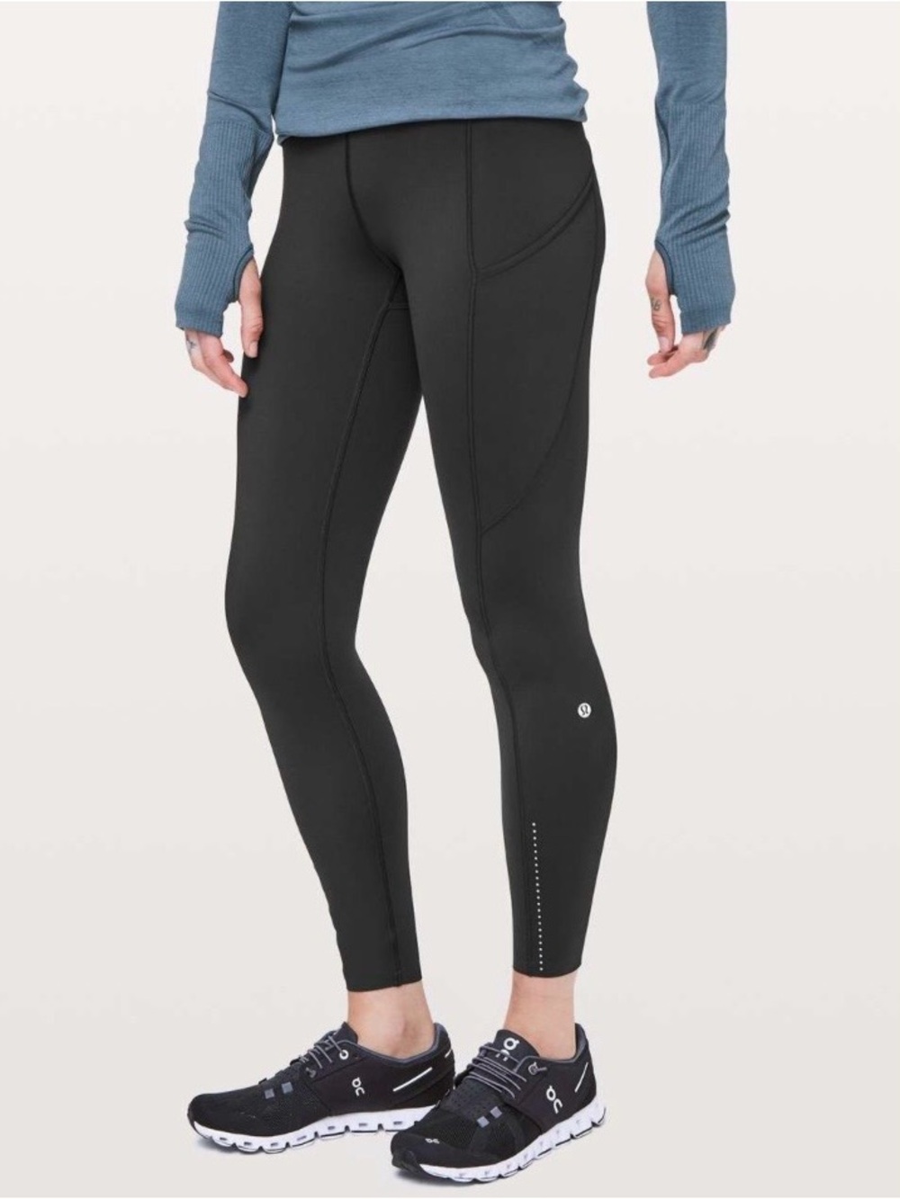 Lululemon Women’s Fast & Free 7/8 Tight Nulux Black Leggings